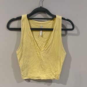 Lulu's Sunny Yellow V-Neck Tank Top